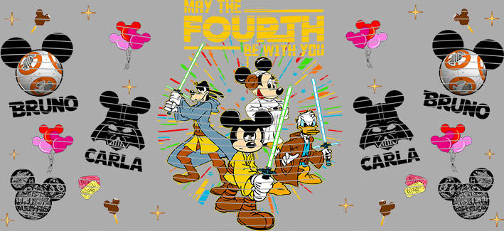 16oz Disney style-D-1985